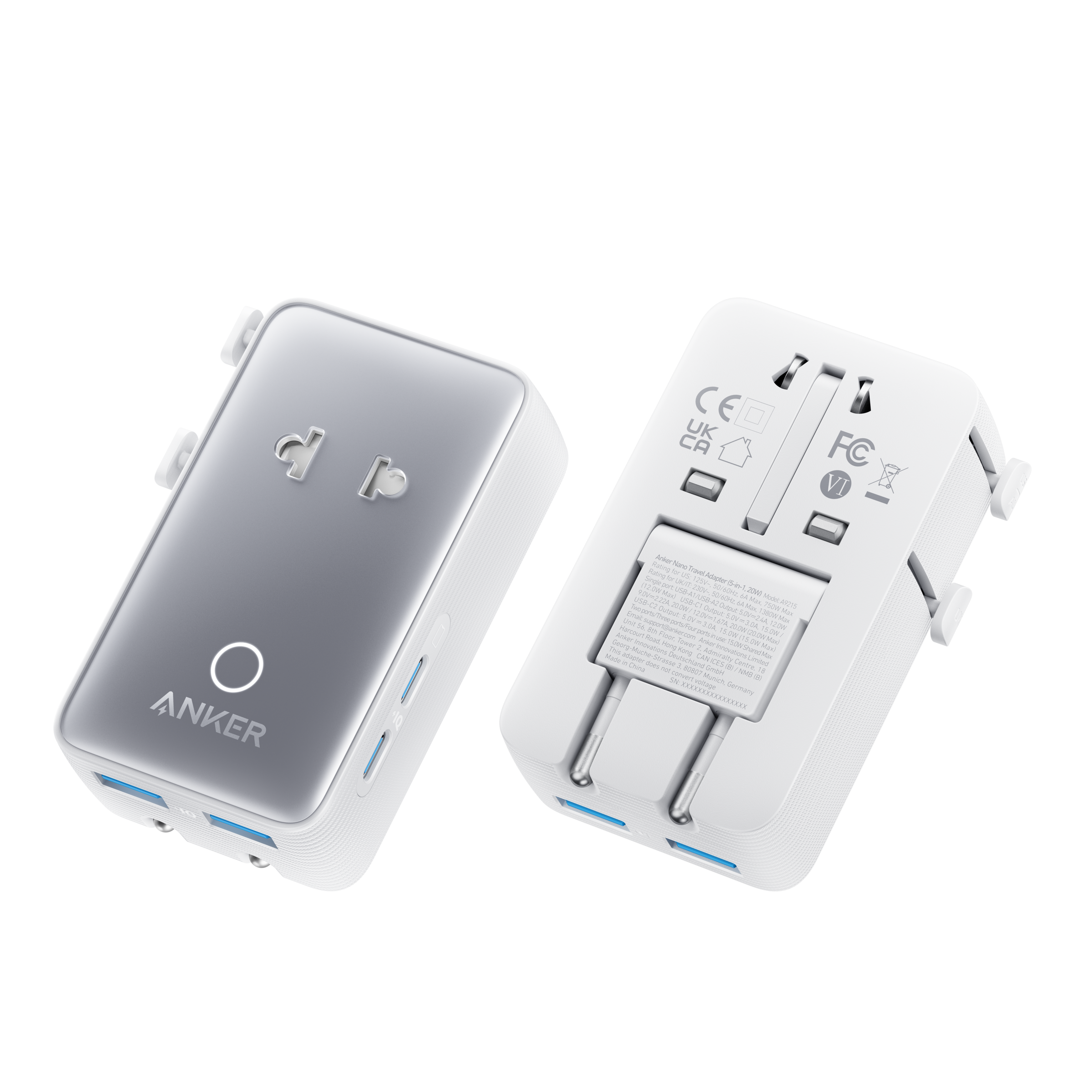 Anker Nano Travel Adapter (5-in-1, 20W) - 갖고 싶어요