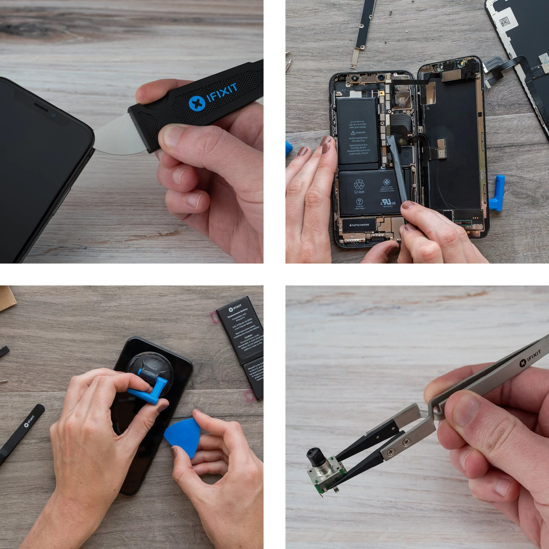 iFixit 도구로 전자기기 수리하는 모습