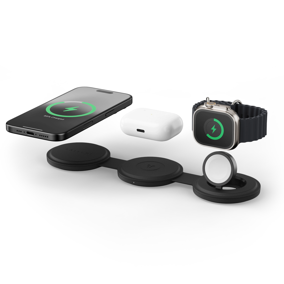 Satechi OntheGo 충전기 펼친 상태 전체 형태