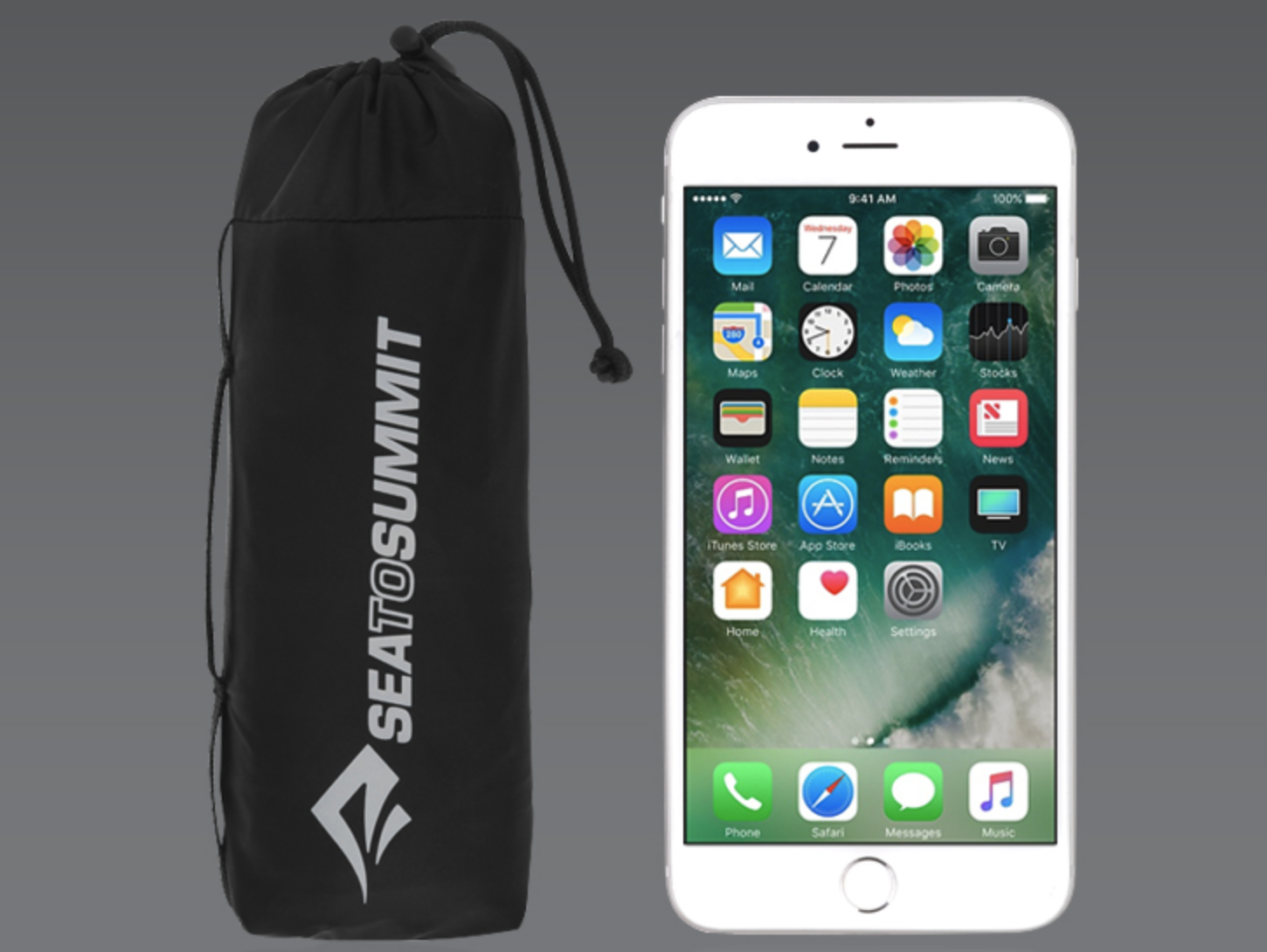 씨투써밋 우산 접은 크기 아이폰 비교